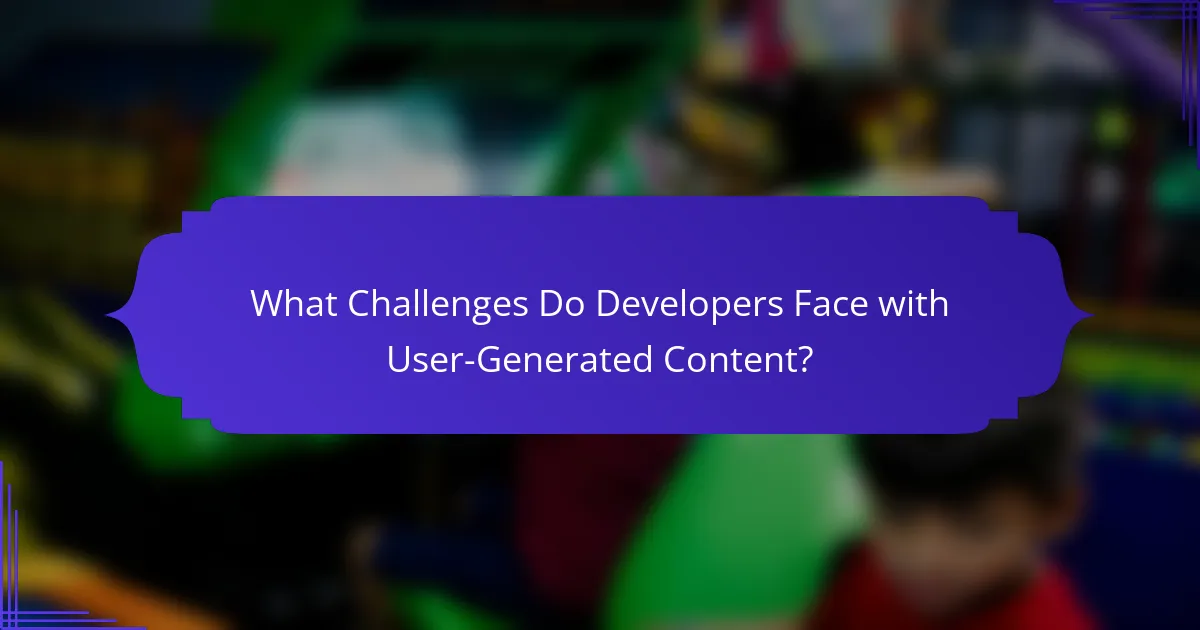 What Challenges Do Developers Face with User-Generated Content?